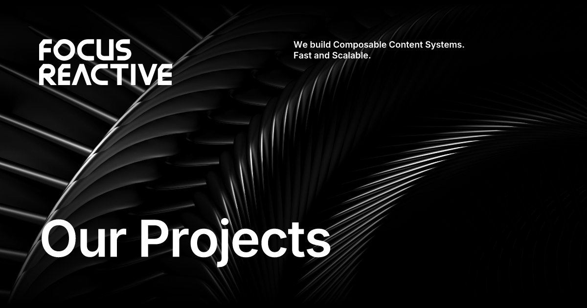 Portfolio projects by focusreactive